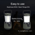 Stepless Dimming 10W Cob Camping Lantern con bussola